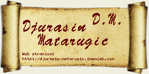 Đurašin Matarugić vizit kartica